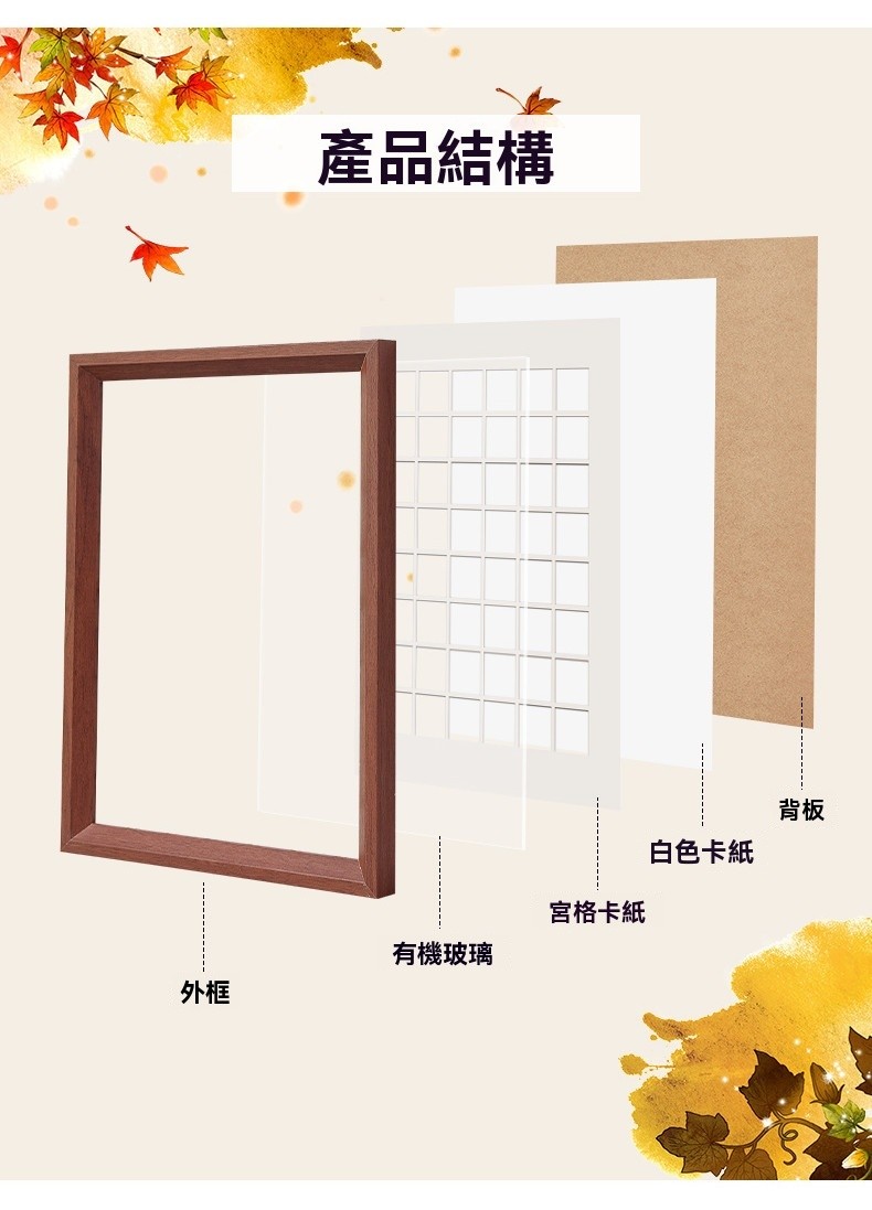 格子空框 手工diy落葉 樹葉標本相框宮格 標本掛畫框 裝飾畵框 永生花相框 乾燥花相框 格子展示框 宮格相框 多格相框 | 蝦皮購物
