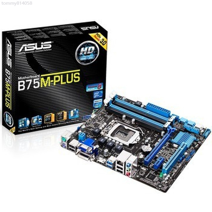 ♞【現貨保固】Asus/華碩 B75M-PLUS P8B75-V B75M-A B75主板1155針支持E31230v2 | 蝦皮購物