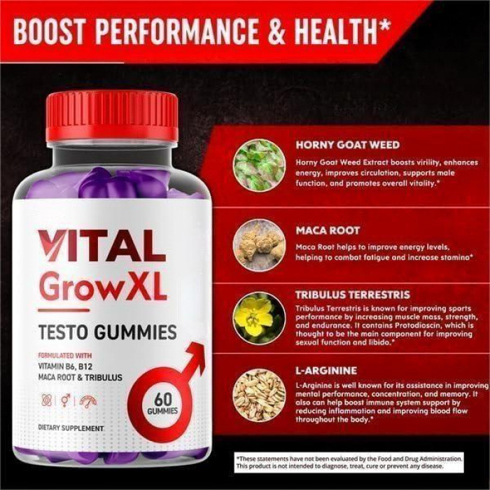 【好怡康】 臺灣出貨 Vital Grow XL Testo Gummies 男性軟糖 | 蝦皮購物