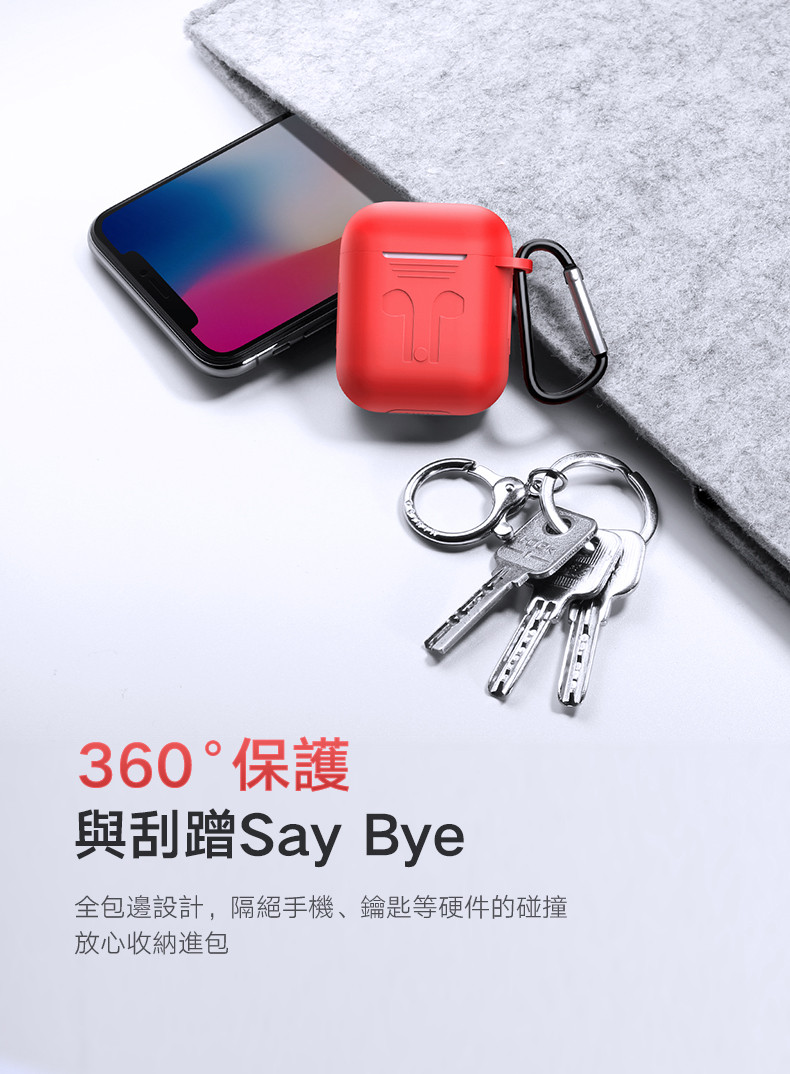 【綠聯】拆封新品／福利品｜AirPods耳機保護套（Black／Dark Blue／Red｜手機保護殼 | 蝦皮購物