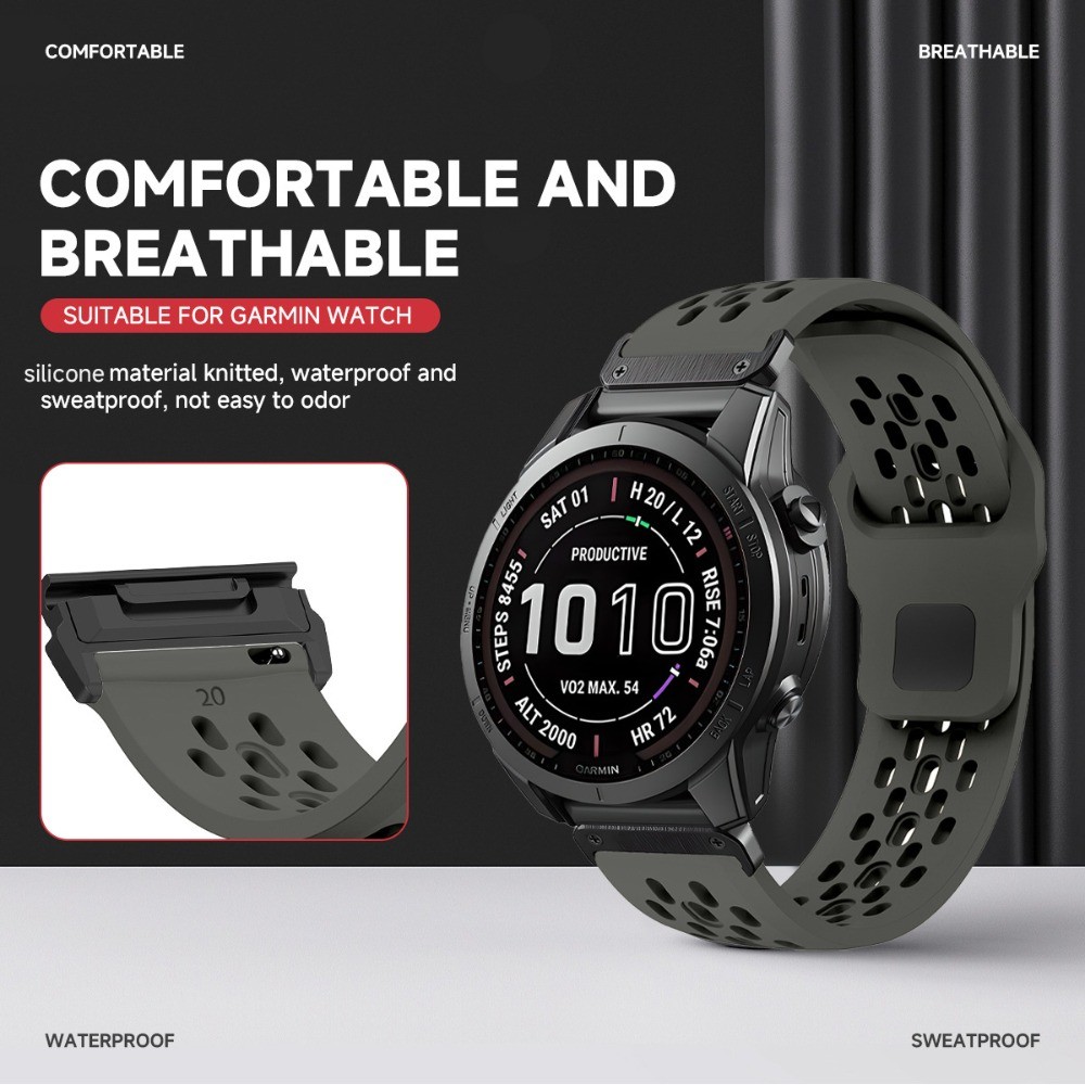 22mm 26mm矽膠錶帶適用於 Garmin Fenix 8 7X 7 6 6X Pro Forerunner 965 | 蝦皮購物