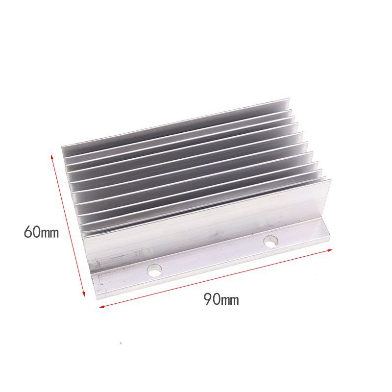 Rippen-Kühlkörper, 60mm x 45mm/90mm/135mm/180mm/225mm Aluminium Radiatorkühler