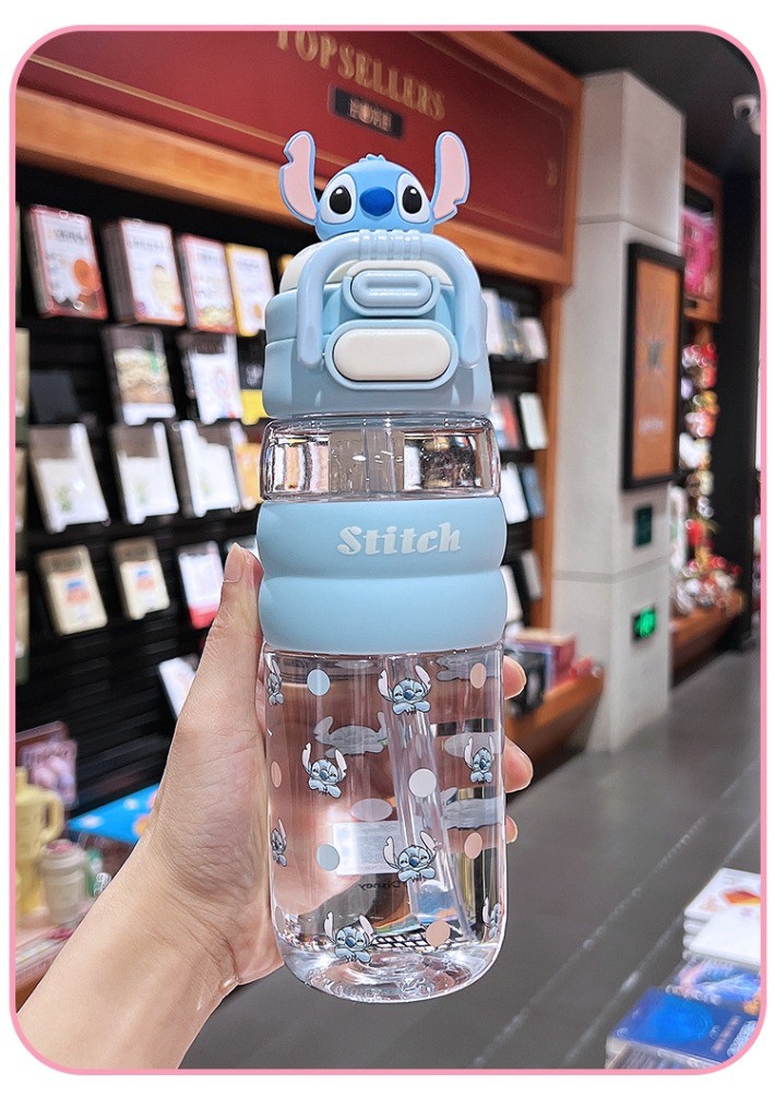 Zootopia Judy 水杯 600ml 大容量水瓶帶吸管 Tritan 瓶 BPA FREE 塑料杯學生卡通雙飲水 | 蝦皮購物
