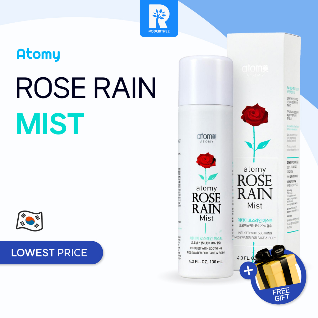 Mist Hydratant Atomy Rose Rain 130 Ml - Soin Peau Rafraîchissant, Fabriqué En Corée