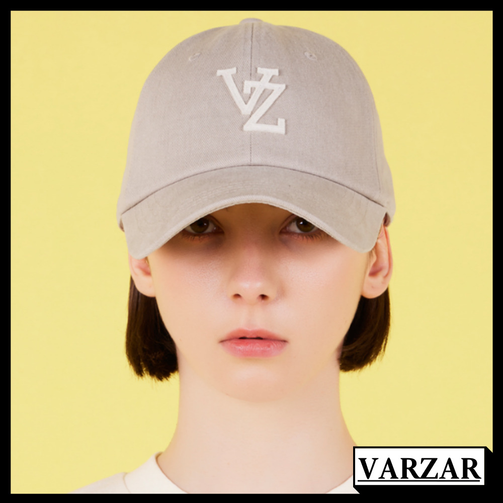 VARZAR Monogram Applique Over Fit Washing Cap 帽子棒球帽韓國