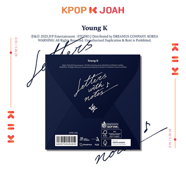Young K [LETTERS WITH NOTES] 1st FULL ALBUM (DIGIPACK Ver.) | 蝦皮購物