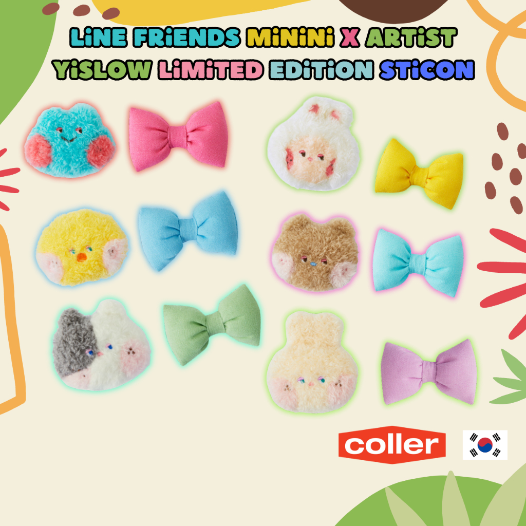 [LINE Friends X ARTIST YISLOW X COLLER] MNINI STICON 6 角色/限量 | 蝦皮購物