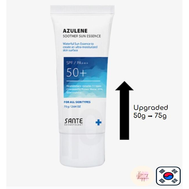 【韓國】Sante Azulene Soother Sun Essence 全新升級款 75ml | 蝦皮購物