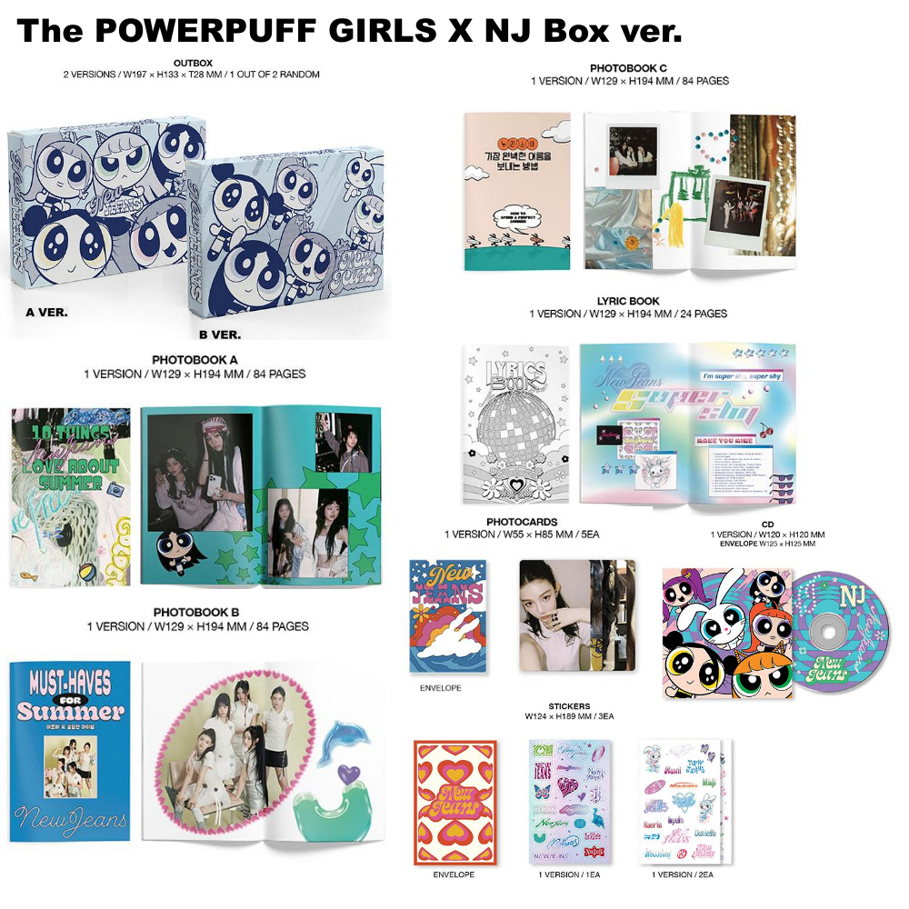 NewJeans - Get Up [The Powerpuff Girls X NJ Box ver.] Album (A ver