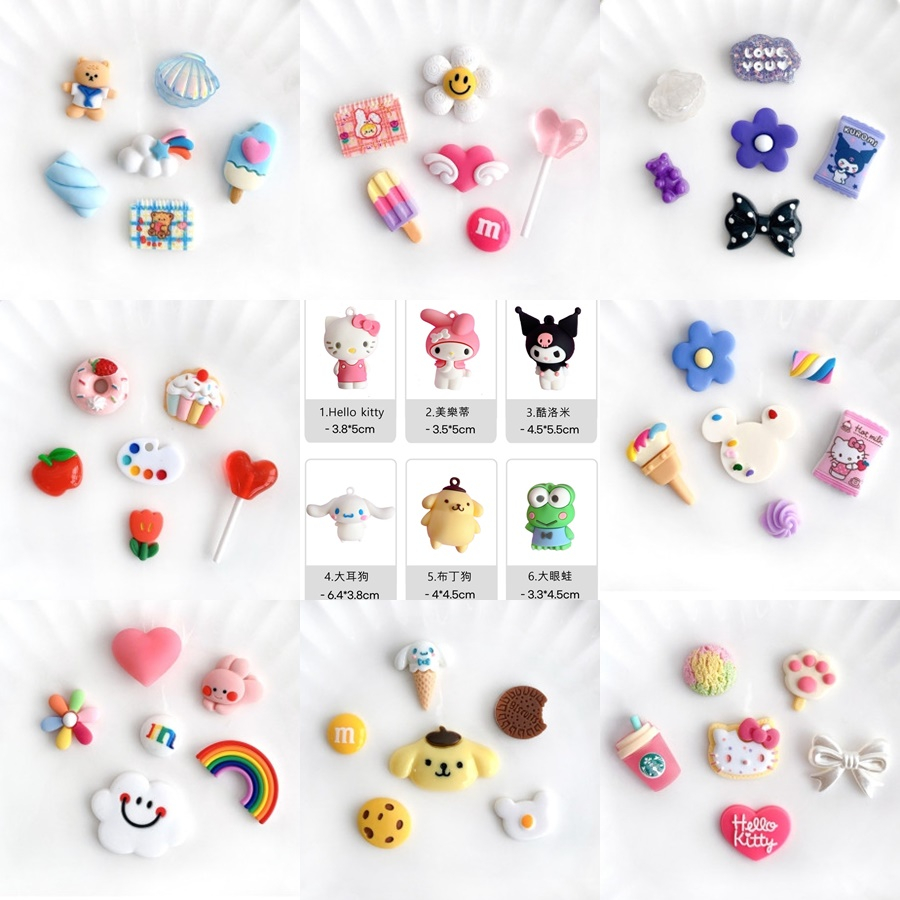 [seoul unnie] 三麗鷗 大耳狗 酷洛米 布丁狗 大眼蛙 HELLO KITTY Jibbitz set 蝦皮購物