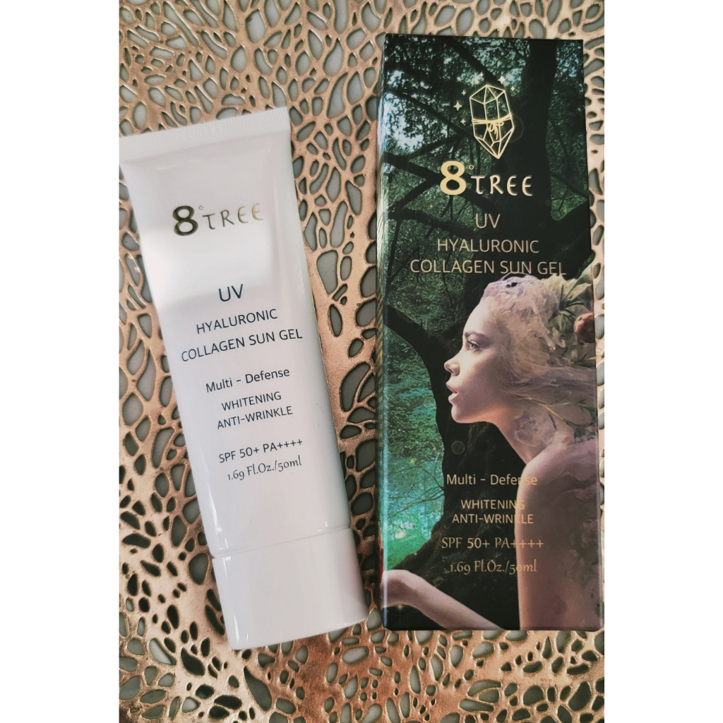 [8TREE] Uv HYALURONIC (蔬菜)膠原蛋白防曬凝膠 SPF50+ PA++++ 50ml(防曬/美白/ | 蝦皮購物