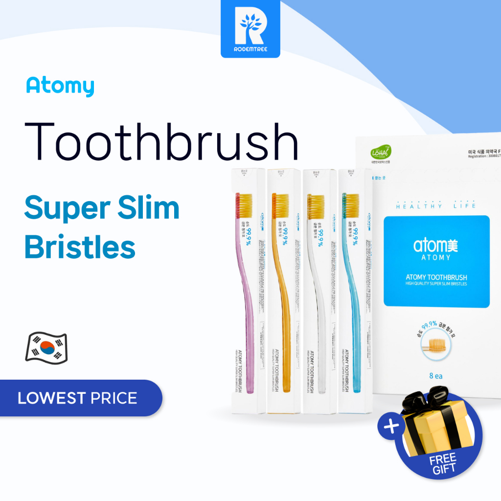 Atomy Toothbrush 1set (8ea) 艾多美 牙刷(大型刷頭) 1組 (8支) | 蝦皮購物