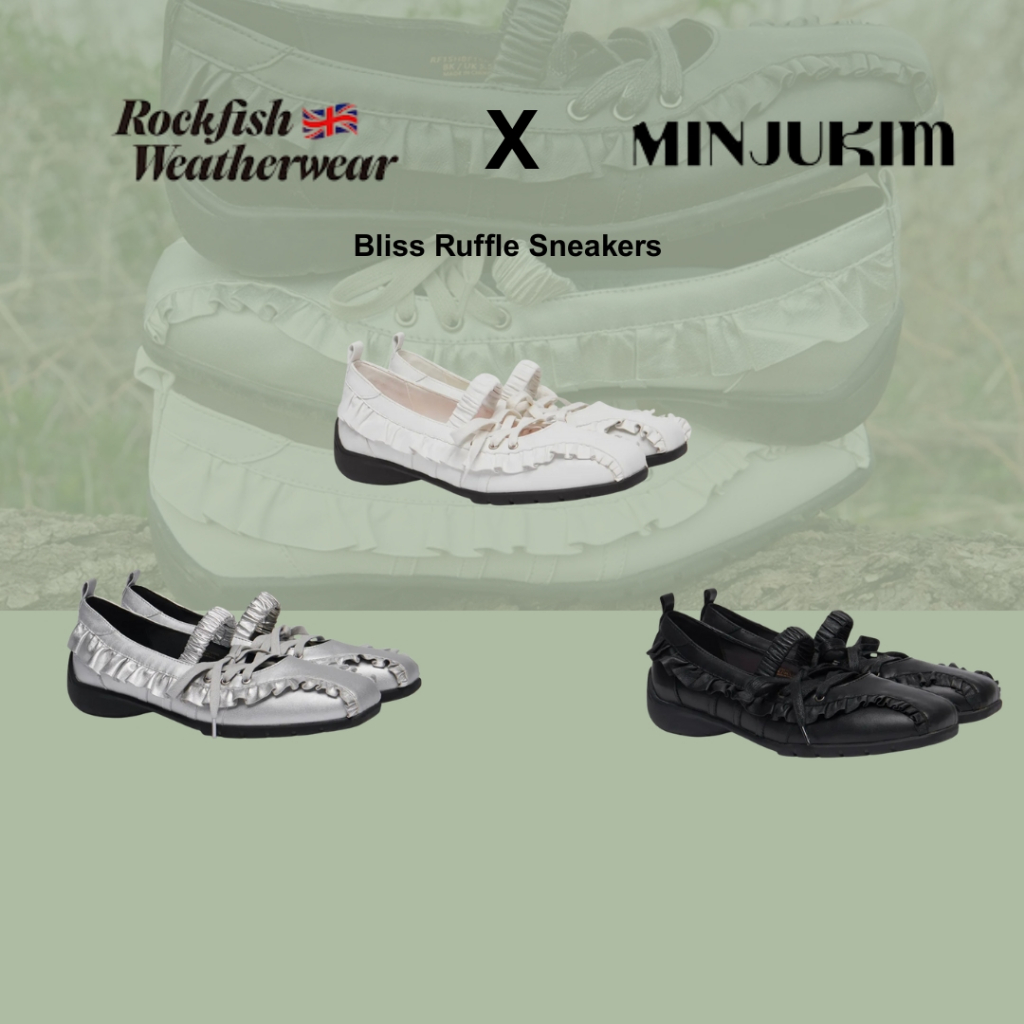 Rockfish Weatherwear X MINJUKIM] Bliss 荷葉邊運動鞋(3色) / 韓國