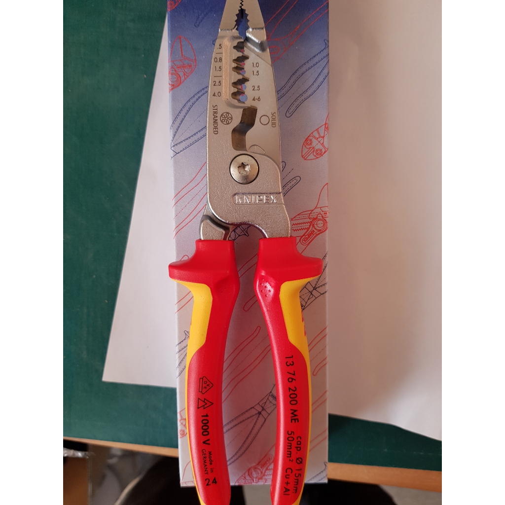 Knipex 13 76 200 ME多功能電工鉗電纜剪剝線鉗 | 蝦皮購物