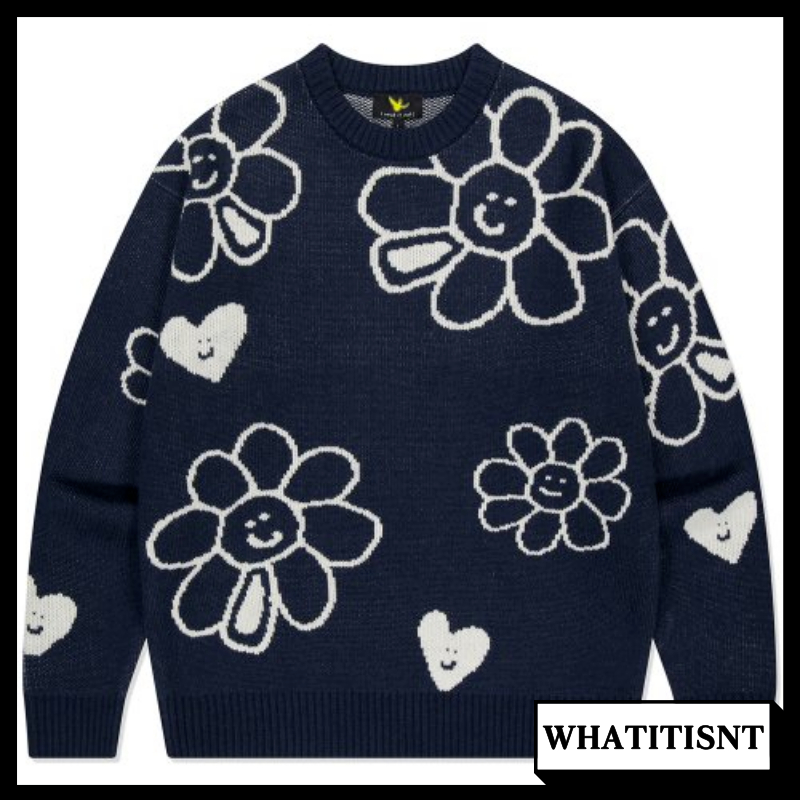WHATITISNT Flory pattern jacquard knit 針織外套韓國發貨| 蝦皮購物