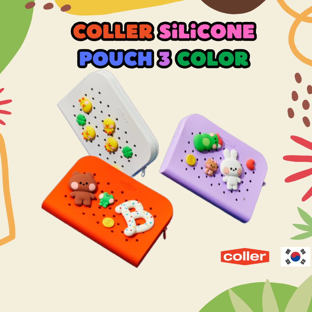 [LINE Friends X COLLER] 矽膠袋 3colors | 蝦皮購物
