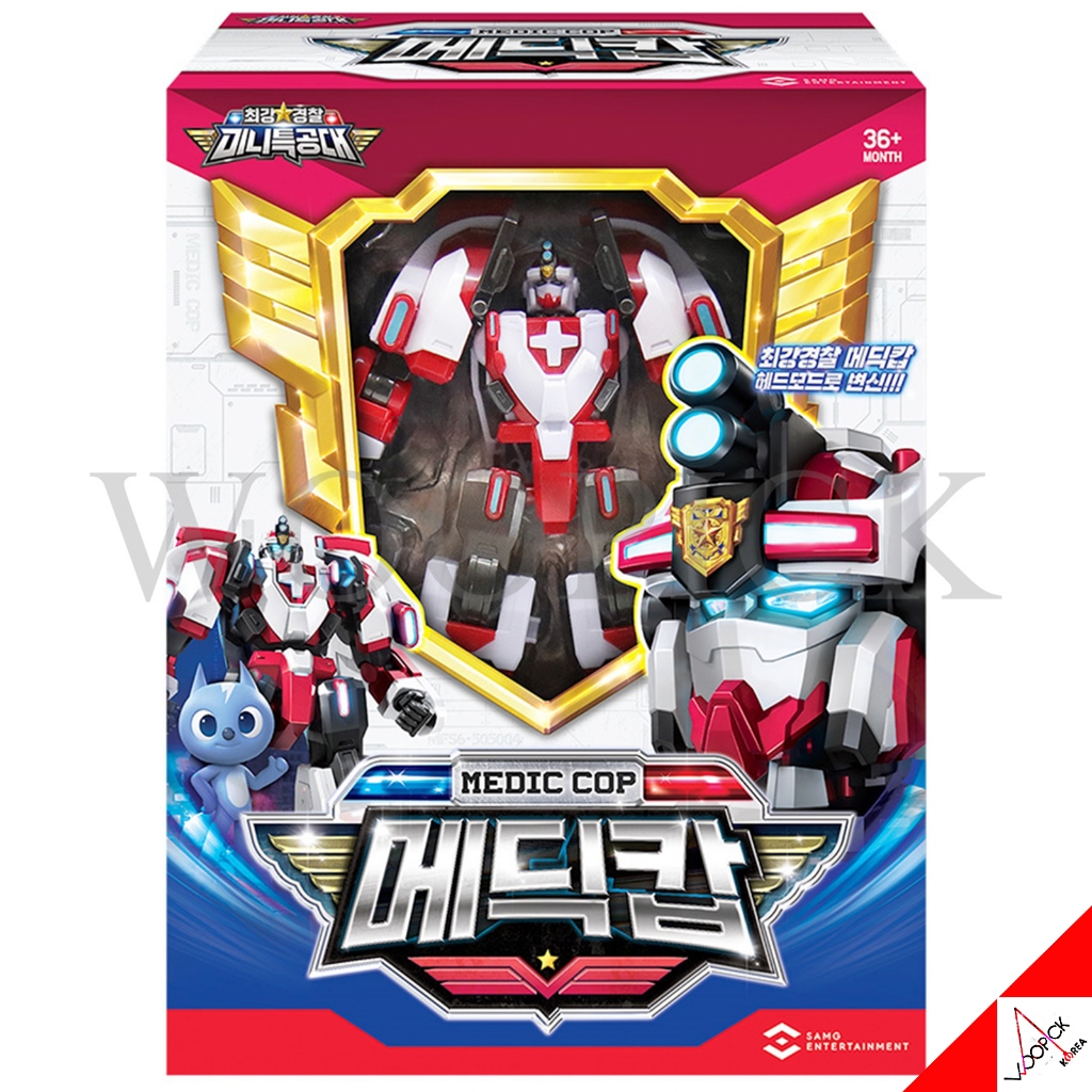 Miniforce Super Cops MEDIC COP 變壓器頭白色救援警察機器人 2023 | 蝦皮購物