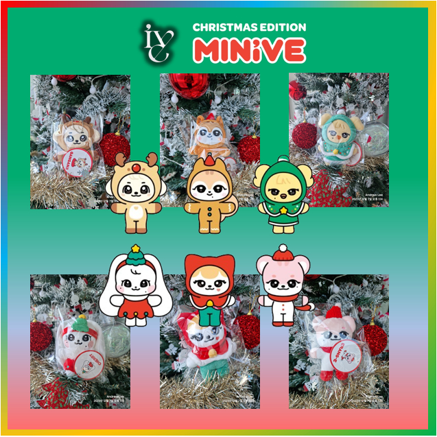 IVE MINIVE Christmas Edition Plush Doll Photo Card | 蝦皮購物