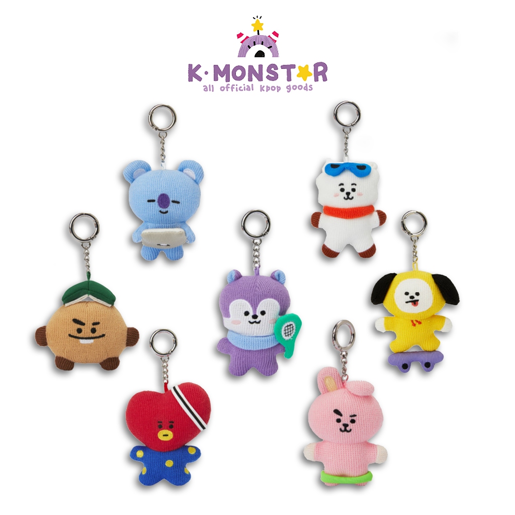 BT21 2024 SEASON'S GREETINGS KNIT KEYRING 蝦皮購物