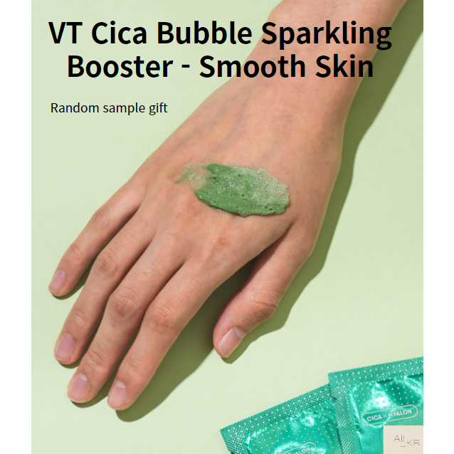 Vt Cica Bubble Sparkling Booster 10g 4包/光滑肌膚/毛孔管理/保濕舒緩/K-Bea