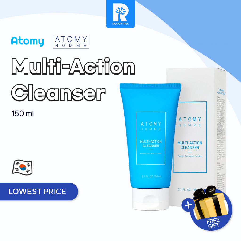 Atomy Homme Multi Action Cleanser For Man 艾多美男士全效控油洗面乳 150ml | 蝦皮購物