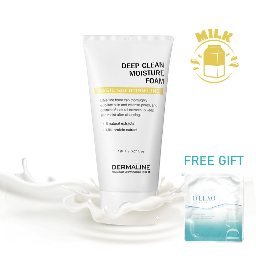[Dermaline Korea] Deep Clean Moisture Foam 150ml | 蝦皮購物