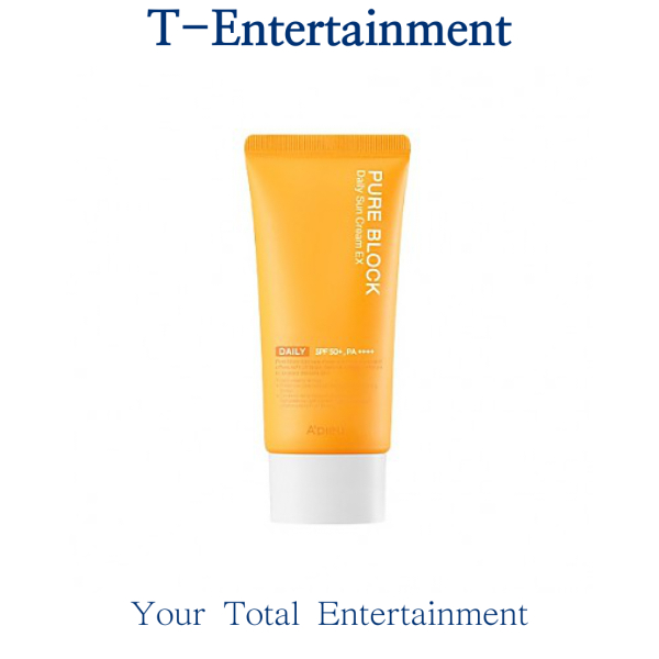 [A'PIEU] Pure Block Natural Daily Sun Cream 50ml | 蝦皮購物