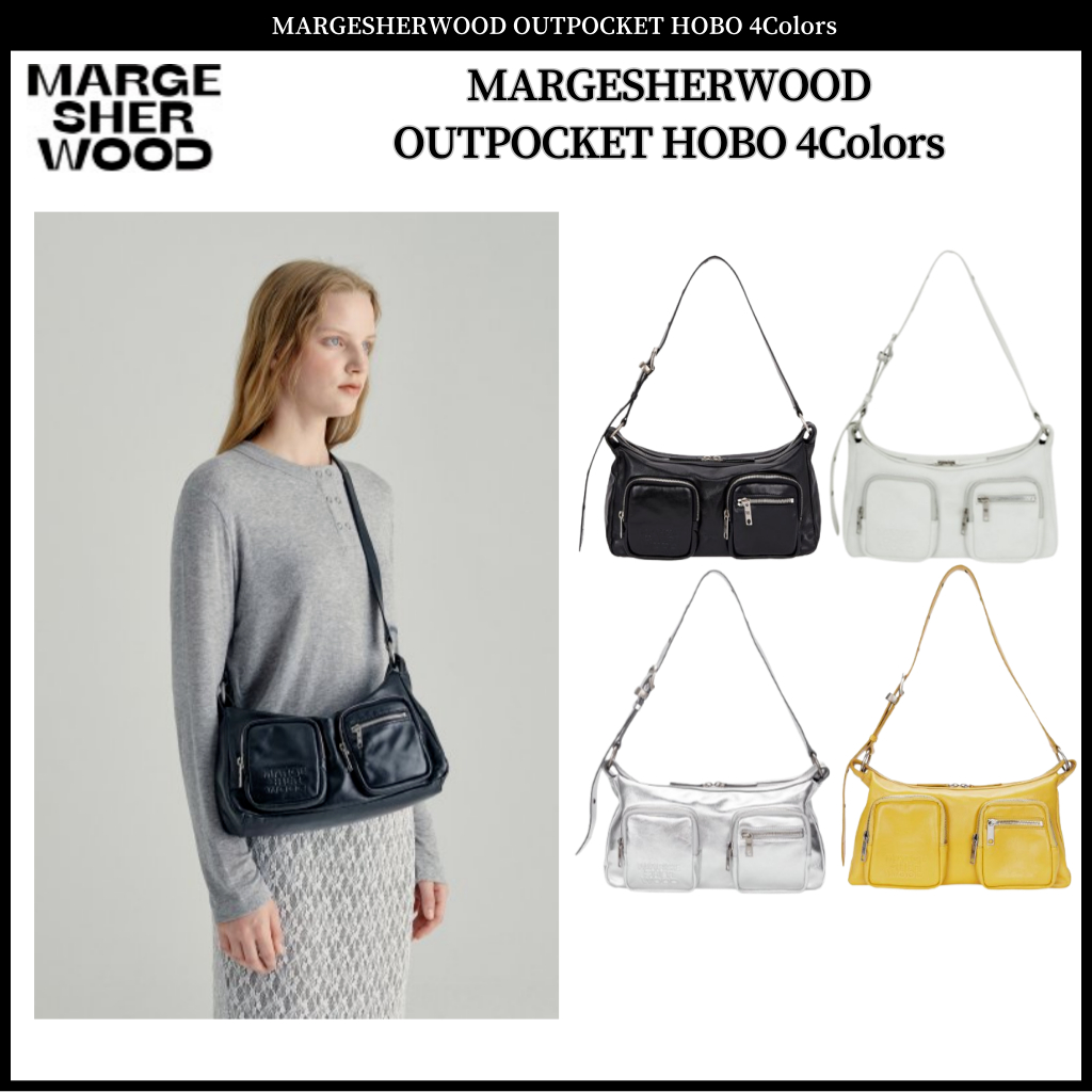Marge Sherwood Outpocket Hobo Bag in Gray