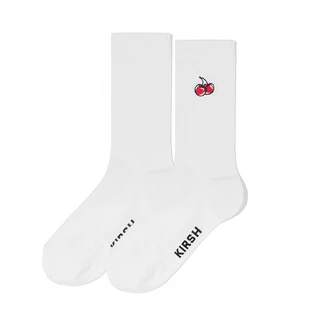 [KIRSH] 櫻桃logo標準襪(白色)