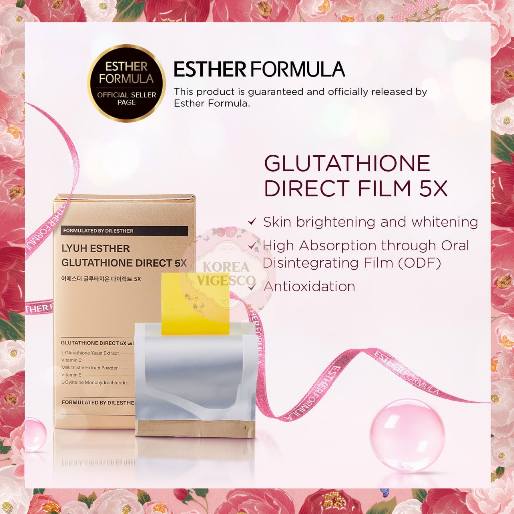esther formula] Glutathione Direct Film 3x 5x / 穀胱甘肽直接膠片3X