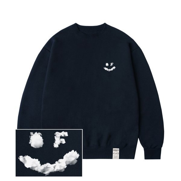 GRAVER Small Cloud Drawing Smile Sweatshirt 大學T 衛衣圓領
