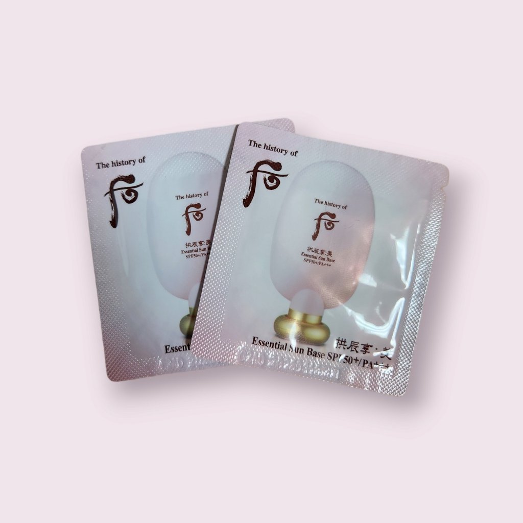 (化妝品樣品) Sp04 Whoo Essential 防曬底霜 SPF50+ PA+++ 1ml x 30ea | 蝦皮購物