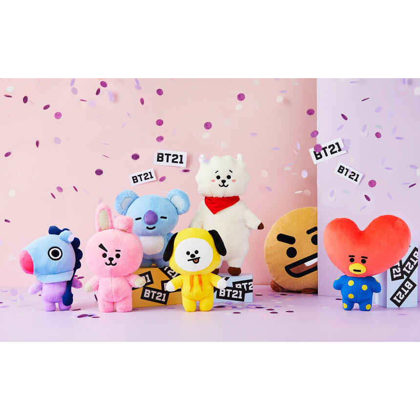 [Kstairway] Bts BT21 LINE FRIENDS 中型站立娃娃角色 | 蝦皮購物