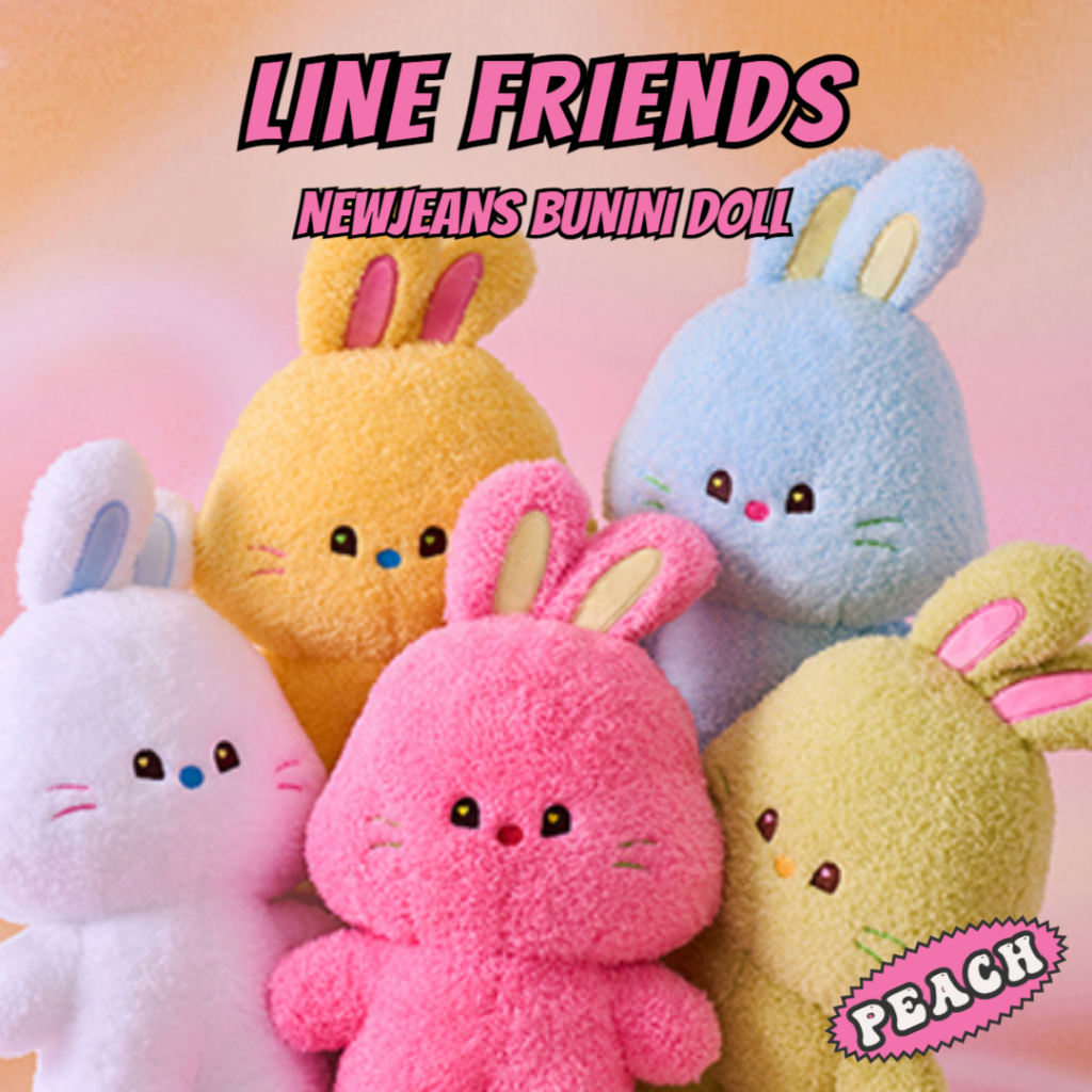 LINE FRIENDS x Newjeans Bunini 中號娃娃 兔子 New Jeans | 蝦皮購物