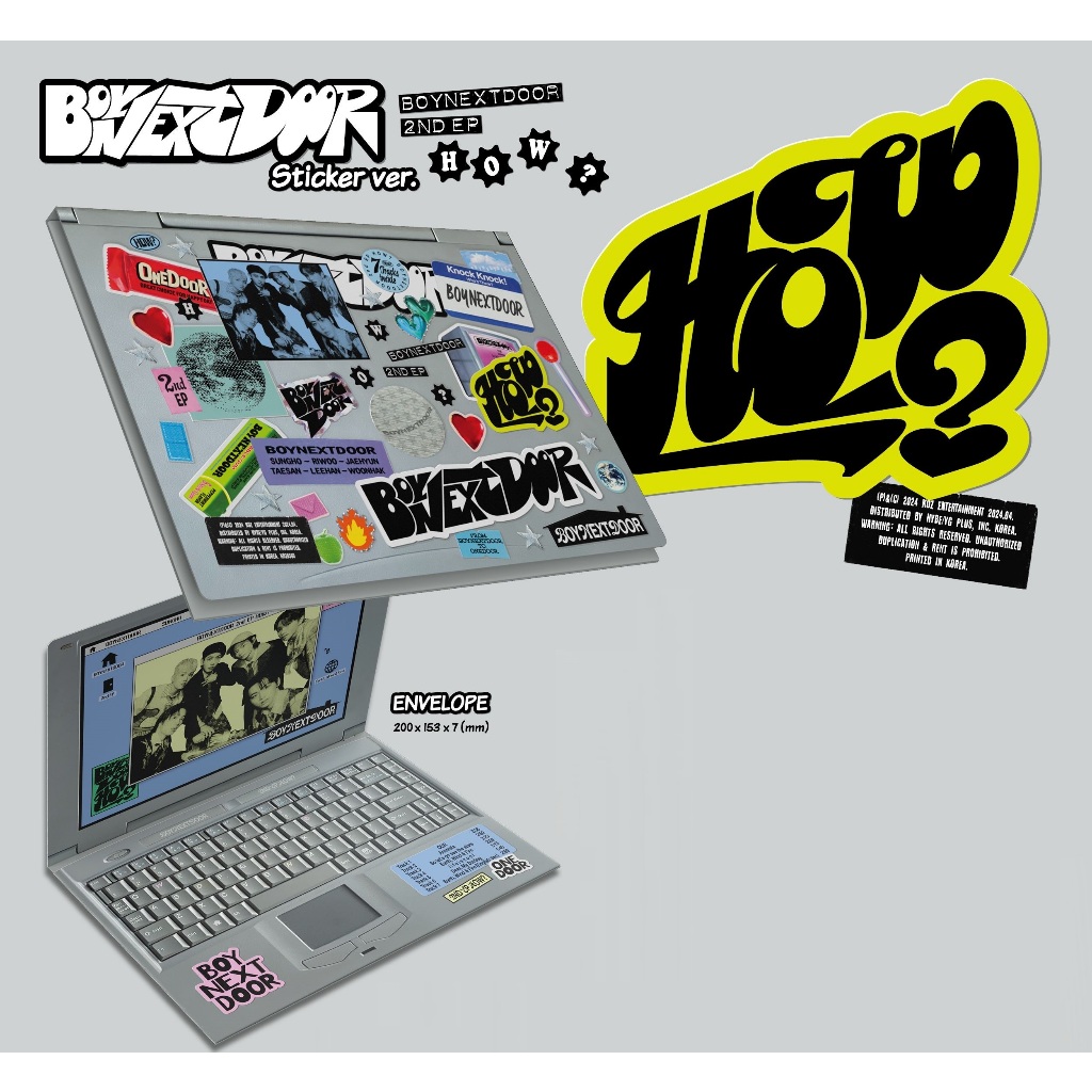 BOYNEXTDOOR - [ HOW? ] 2ND EP (STICKER Ver.) | 蝦皮購物