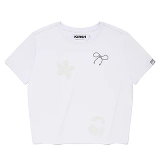 [KIRSH] 反光圖形短款 T 恤(白色)