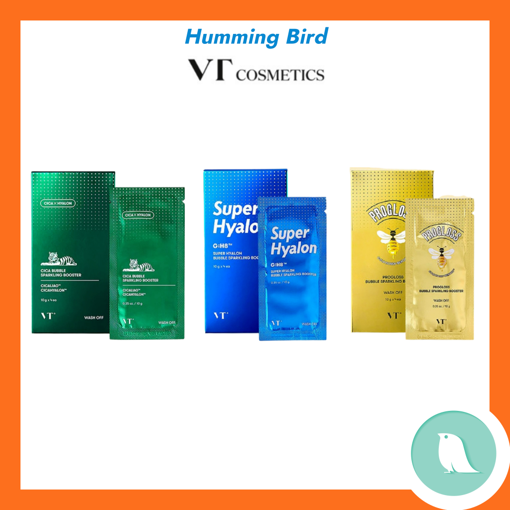 VT Super Hyalon Bubble Sparkling Booster - 10g X 4 Bustine - Pulizia Profonda Pori K-Beauty