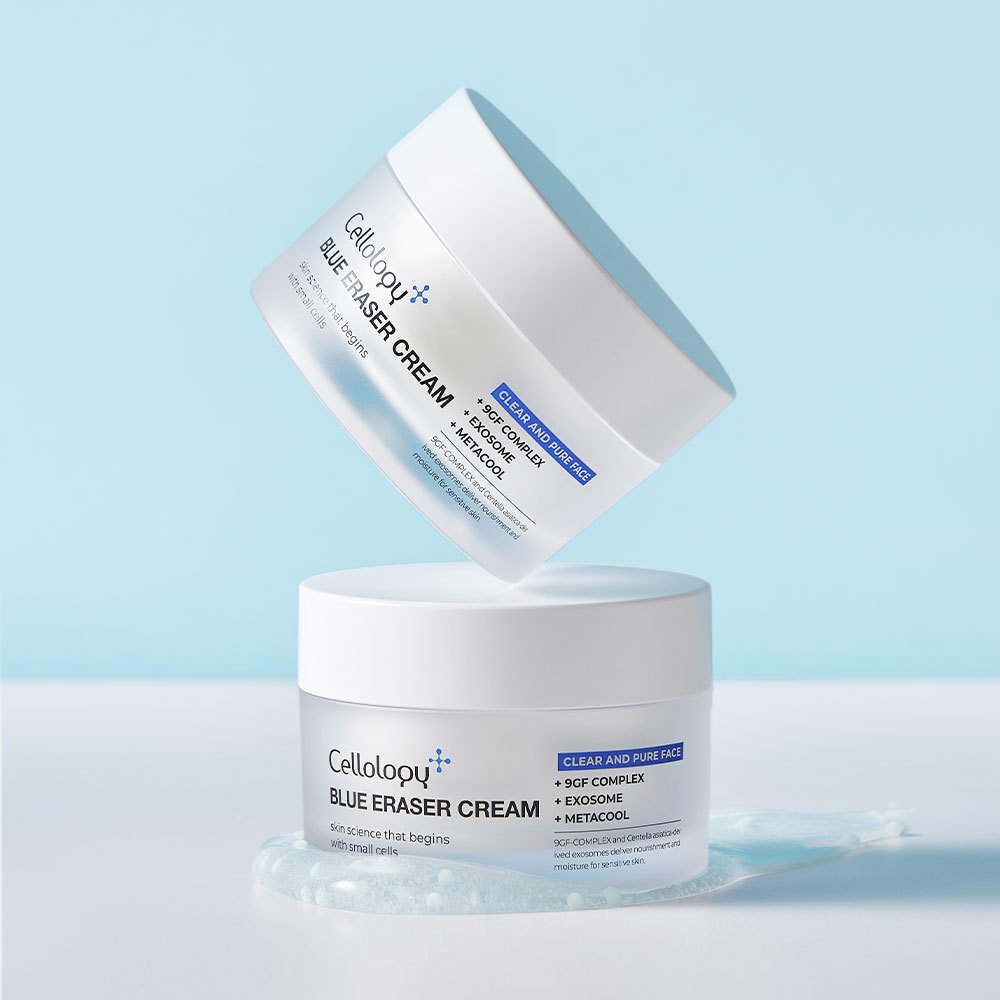 【Cellology】BLUE ERASER 湛藍膠囊水凝霜 50ml 單件/兩件組 | 蝦皮購物