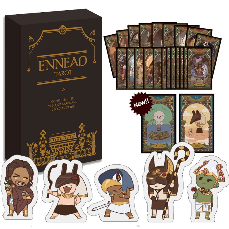 ENNEAD 九柱神塔羅牌& Korotto (迷你壓克力人偶) 5件套(Mojito ENNEAD 九柱神塔羅牌& Korotto (迷你壓克力人偶) 5件套(Mojito