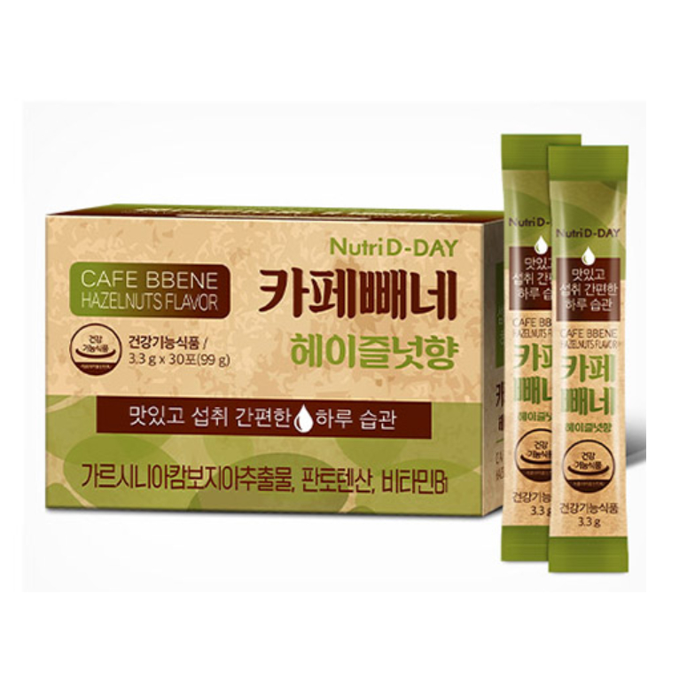 [Nutri D-Day] 1+1 Cafe Bbene Hazelnut Flavor 30 sticks main image 0