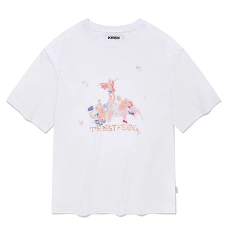 [KIRSH] 釣魚人圖形寬鬆t恤(白色)