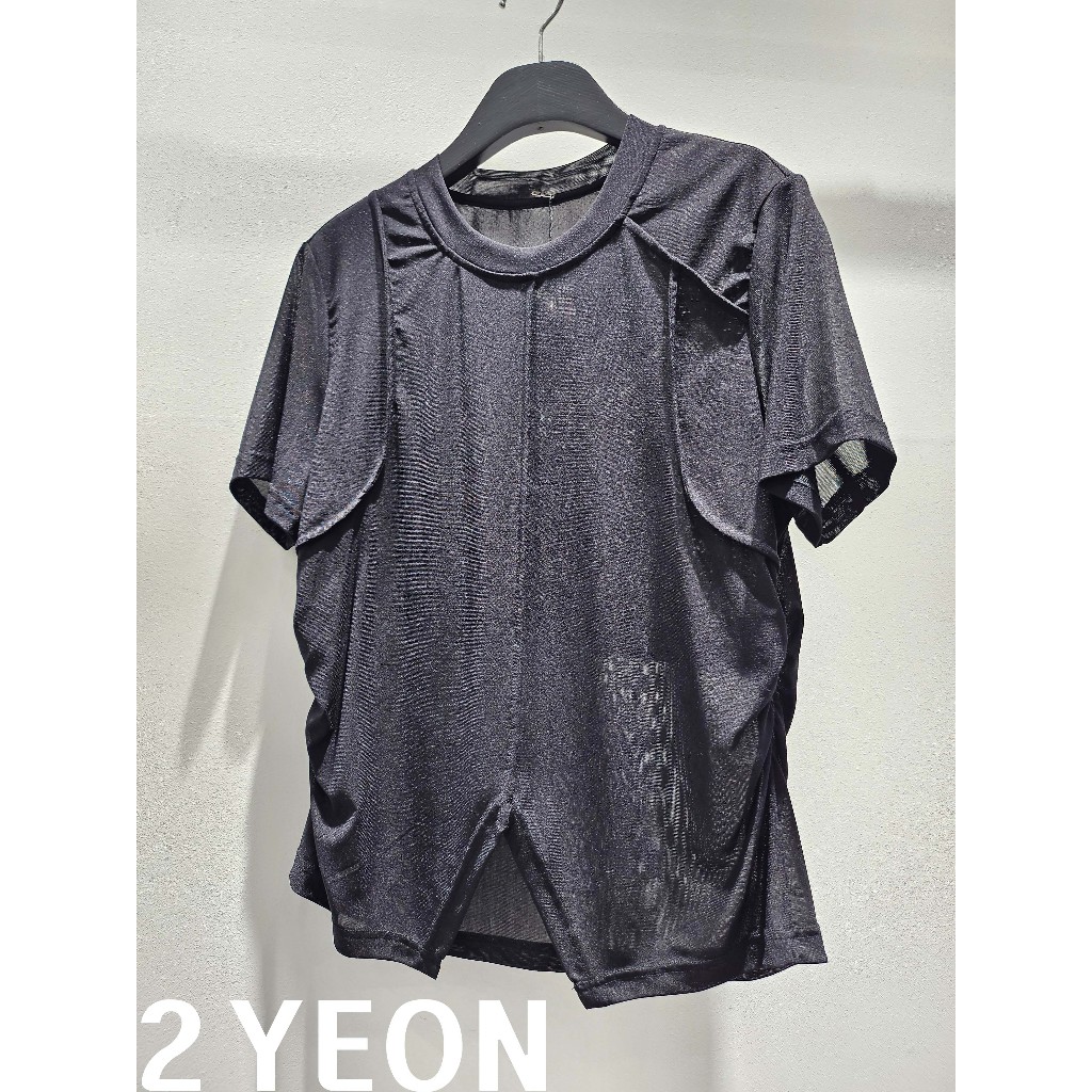 [UNISEX] SEE-THROUGH HOOD ZIP-UP VEST/ 2色