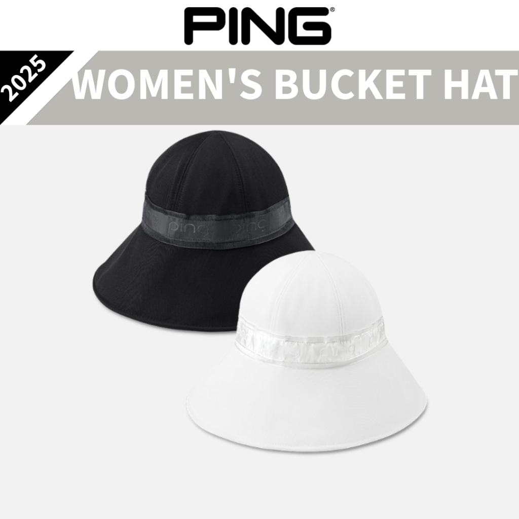 【PING】純色寬綁帶女式高爾夫漁夫帽 | 蝦皮購物