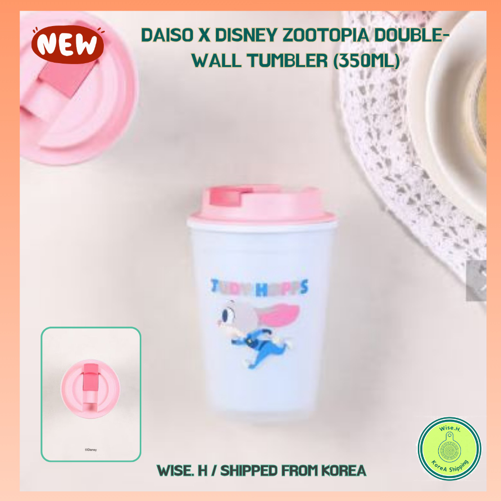 大創 迪士尼 [韓國] Daiso x Disney Zootopia 雙壁玻璃杯 (350ml) | 蝦皮購物