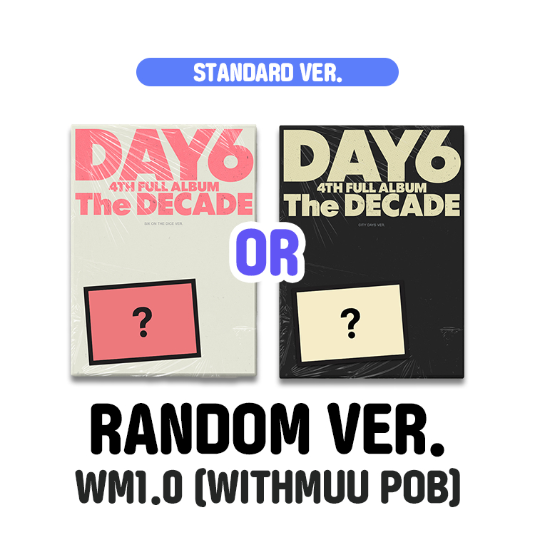 DAY6 - 第4張正規專輯[THE DECADE] 標準版NEMO版MD版(WITHMUU特典