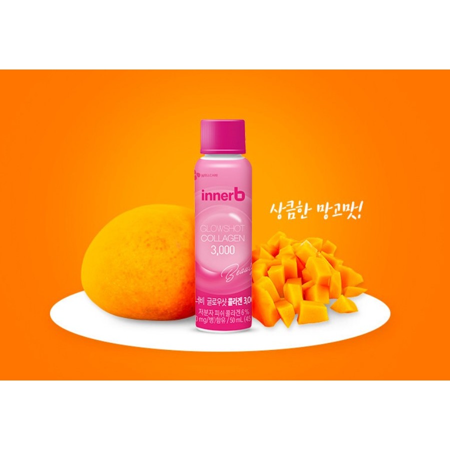 [CJ Innerb] Glowshot Collagen 3,000,膠原蛋白飲料,300ml(50ml x 6 瓶) | 蝦皮購物