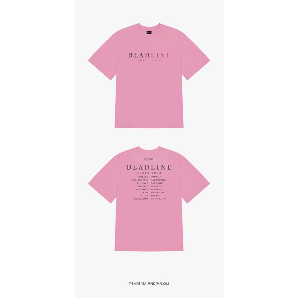 BLACKPINK DEADLINE Tour MD PART.2 HEAT REACTIVE T-SHIRT