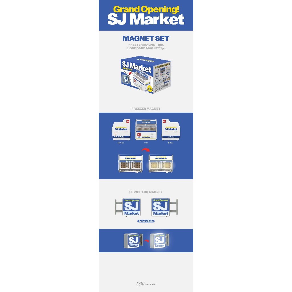 SUPER JUNIOR SJ MARKET 20th Anni MD / Magnet Set | 蝦皮購物