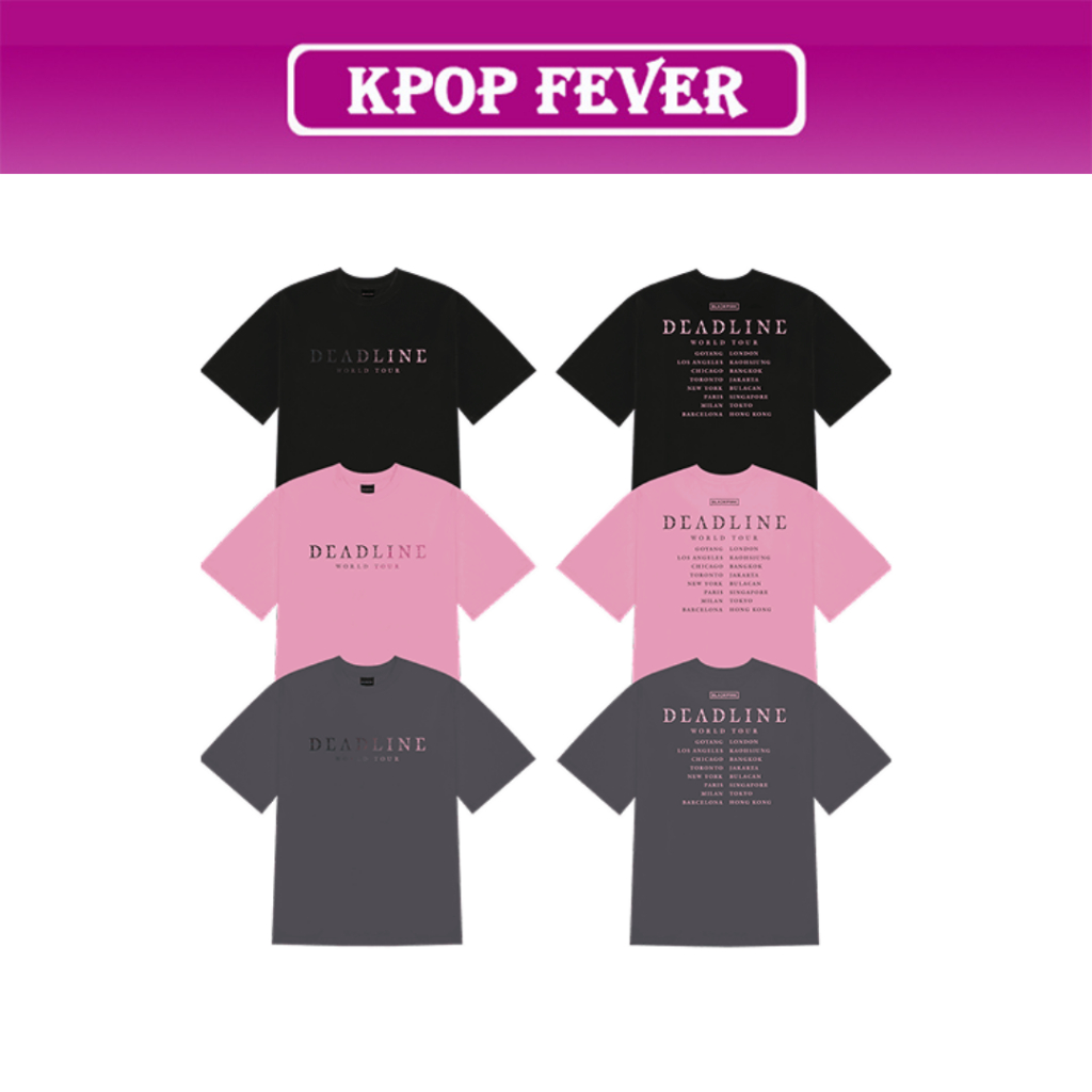 BLACKPINK DEADLINE Tour MD PART.2 HEAT REACTIVE T-SHIRT | 蝦皮購物