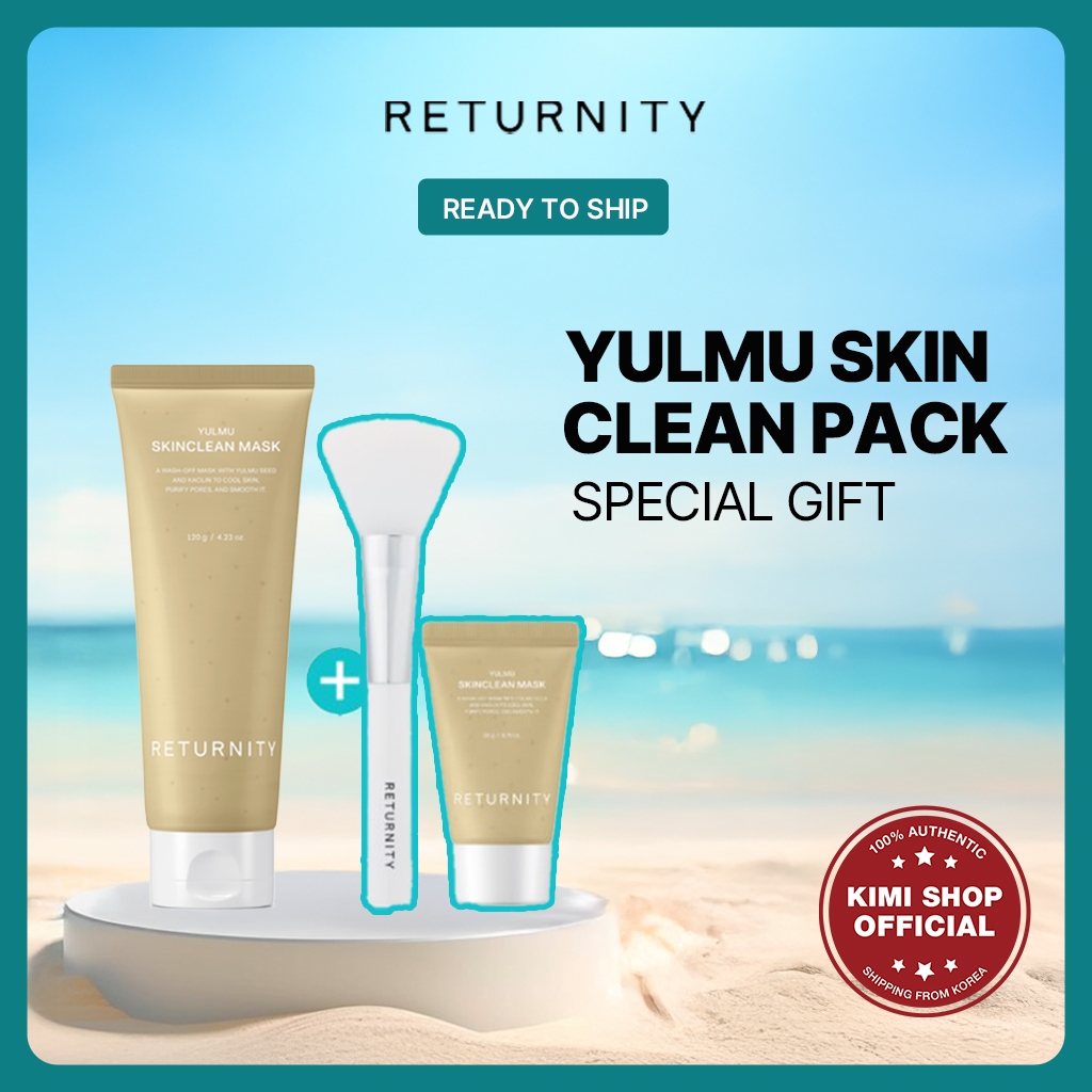 [RETURNITY] Yulmu Skin Clean Pack 特別套裝 120g 面部泥霜面膜去角質磨砂膏 | 蝦皮購物